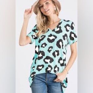 Stylish Leopard Print Women's Top